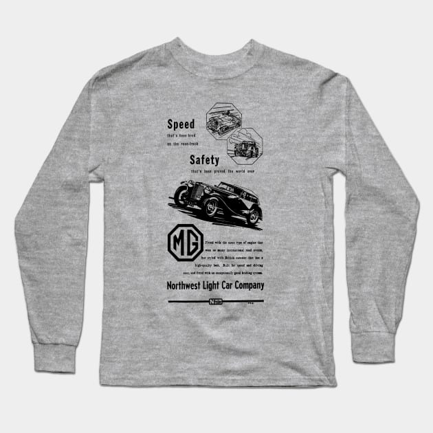 MG TF - old advert Long Sleeve T-Shirt by Throwback Motors